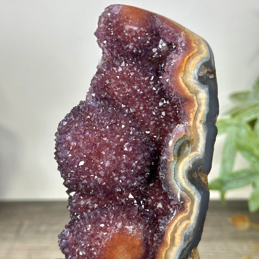 Natural Red Amethyst &amp; Jasper Crystal for Decor - MWS3233
