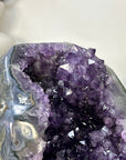Natural Amethyst GEode with Calcite Crystal Inclusion - CBP1426