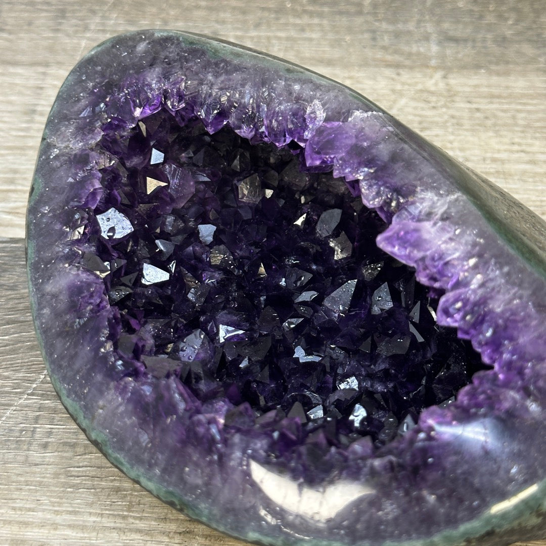 Natural Deep Purple Uruguayan Amethyst Geode - STGE0056
