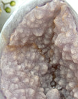 Large Sugar Amethyst Geode with Blue Banded agate Shell - MWS2189