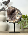 Natural Agate & Jasper Geode with Quartz Interior - MWS3166