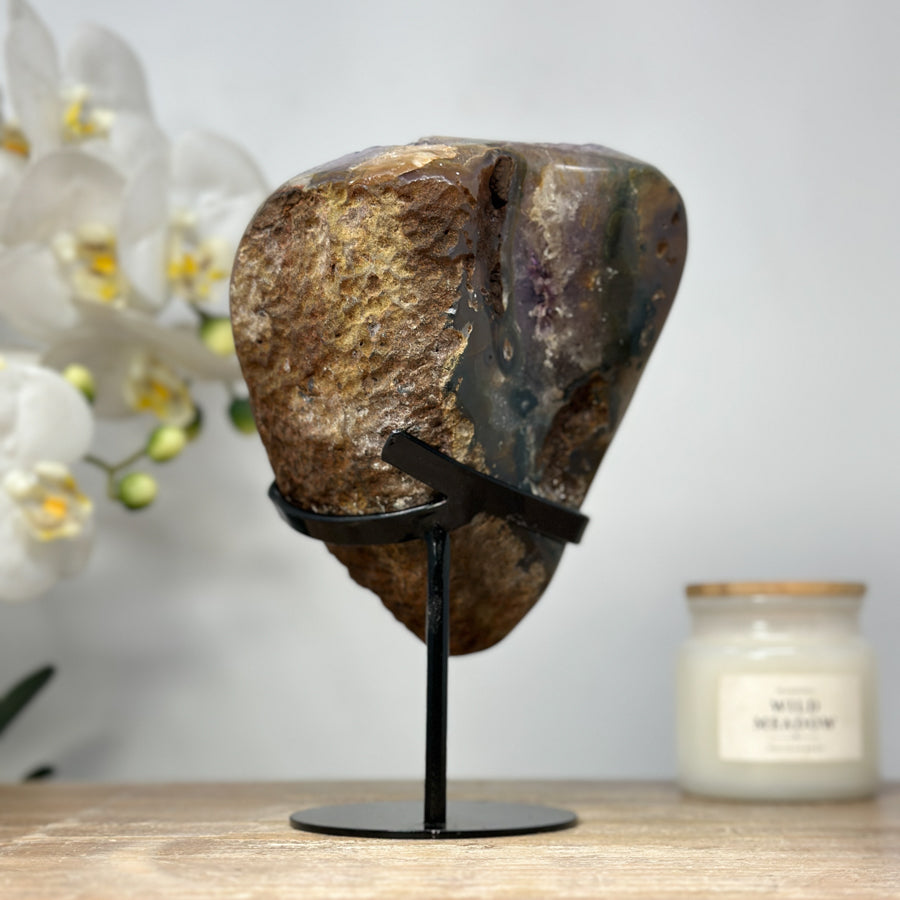 Natural Uruguayan Amethyst Cluster, Stand Included - MWS1499