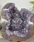 Natural Amethyst Geode on Metal Stand - MWS3327