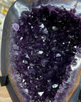 Natural Blue Agate & Amethyst Geode, Perfect for Office Decor - MWS1976
