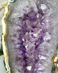Large Amethyst, Quartz & Green Jasper Stone Slice Portal - MWS2249