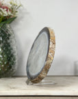Large Quartz & Agate Stone Tray for Home Decor - SLC0017