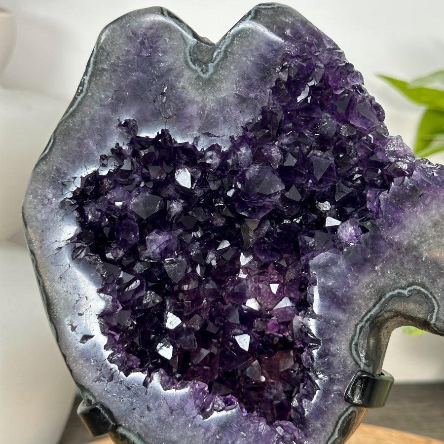 Natural Uruguayan Amethyst Geode on Stand - MWS3050
