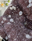 Huge Natural Lavander Amethyst Cluster with Calcite Formations - MWS2749