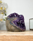 Amethyst Geode with Polished Edge for Home Decor Display - CBP1147
