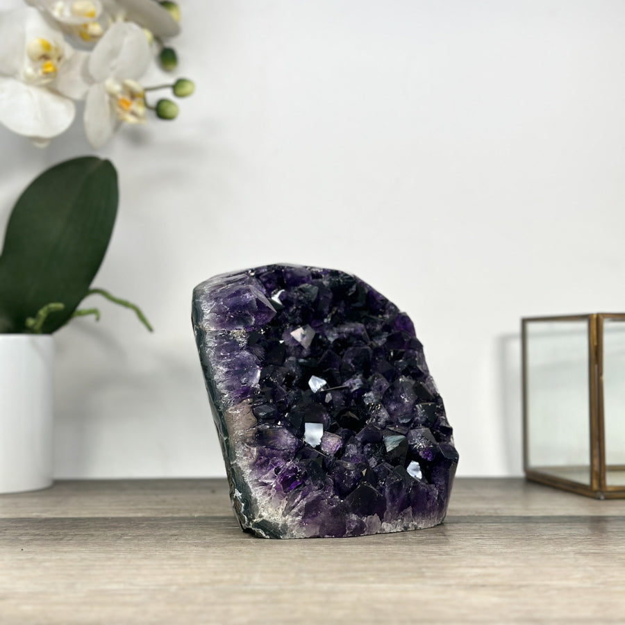 Natural Amethyst Cathedral with Deep Purple Crystals - CBP1259