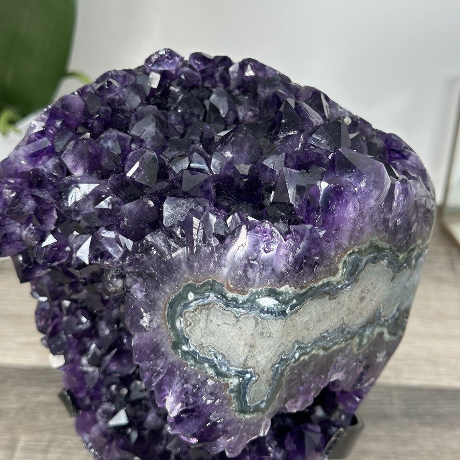 Top Quality Natural Amethyst Geode on Stand - MWS2931