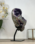 Amethyst Geode with Deep Purple Crystals and Natural Banding - MWS2934