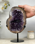 Amethyst Geode with Stunning Yellow Banding
