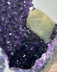 Natural Amethyst Geode with Large Calcite Formation - MWS1845