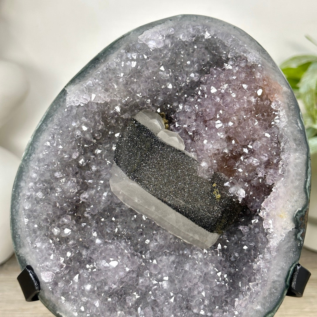 Collection Grade Amethyst Geode with Calcite Formation - MWS3381
