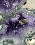 Large Amethyst & Green Jasper Jewelry Box on Metal Stand - MWS2993