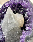 Collection Grade Natural Amethyst Geode with Calcite Point - CBP1411