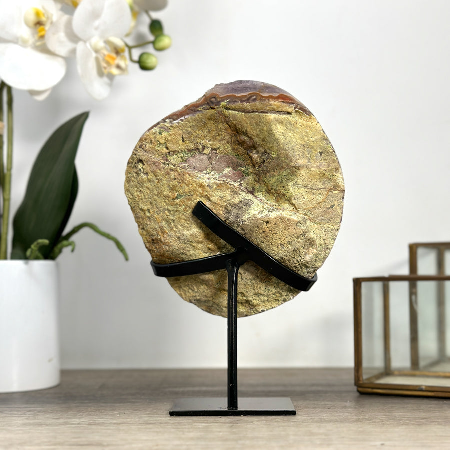 Beautiful Agate, JAsper &amp; Quartz Druzy Specimen - MWS2255