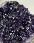 Natural Amethyst Crystal Specimen With Blue Banded Agate – Unique Purple Display Piece for Home Decor - MWS2502
