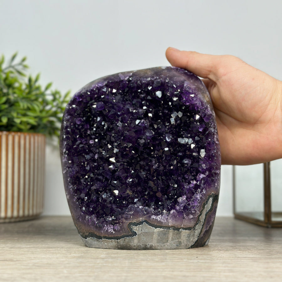 Stunning Large Amethyst Cathedral - Deep Purple Crystals - CBP1181