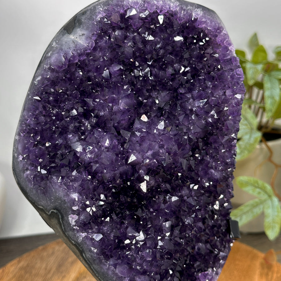 Uruguayan Amethyst Specimen on Stand - Perfect for Home or Office Decor - MWS3113