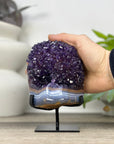 Natural amethyst Cluster on Stand For Home Decor - MWS3302