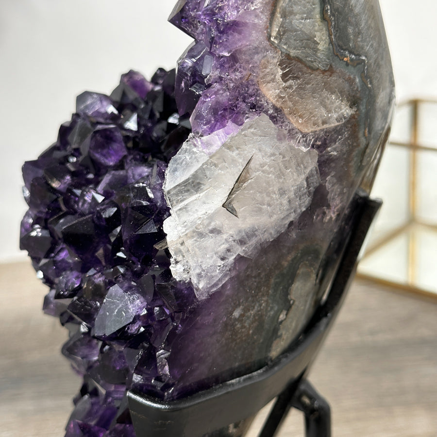 Premium Amethyst Crystal Cluster - Top Quality Statement Piece - MWS2473