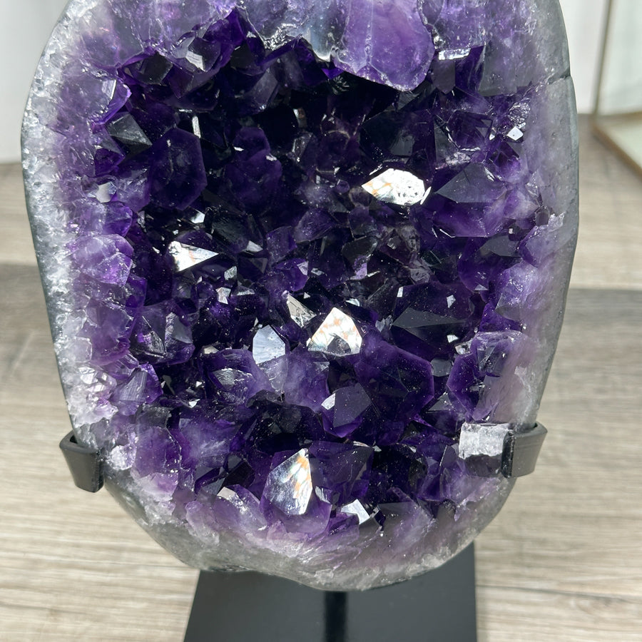 Top Quality Natural Amethyst Geode on Stand - MWS2929