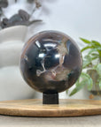 Large NaturalAmethyst & Agate Sphere Geode - SPH0166