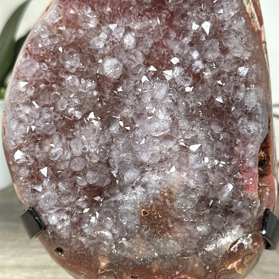 Beautiful Red Tode Jasper &amp; Quartz Crystal Formation - MWS2034