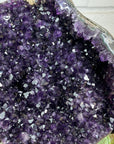 Huge Natural Deep Purple Amethyst Geode on Stand - MWS3142