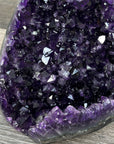 Raw Amethyst Geode with Deep Purple Crystal Cluster - CBP1227
