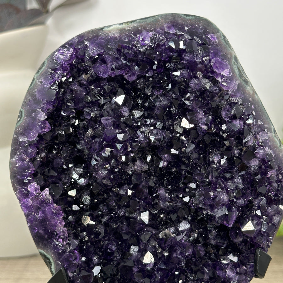 Top Quality Natural Deep Purple Amethyst Geode - MWS3179