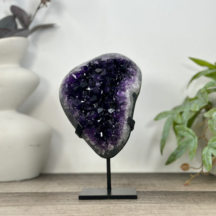 Natural A+ Grade Amethyst Specimen with Stand - MWS3227