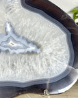 Uruguayan Blue Banded Agate Slice - SLC0023
