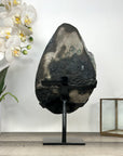 XL Deep Purple Amethyst Geode on Metal Stand – Stunning Natural Crystal Specimen - MWS2788