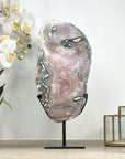 Beautiful Natural Large Quartz Crystal Slice, Stand included - MWS2331