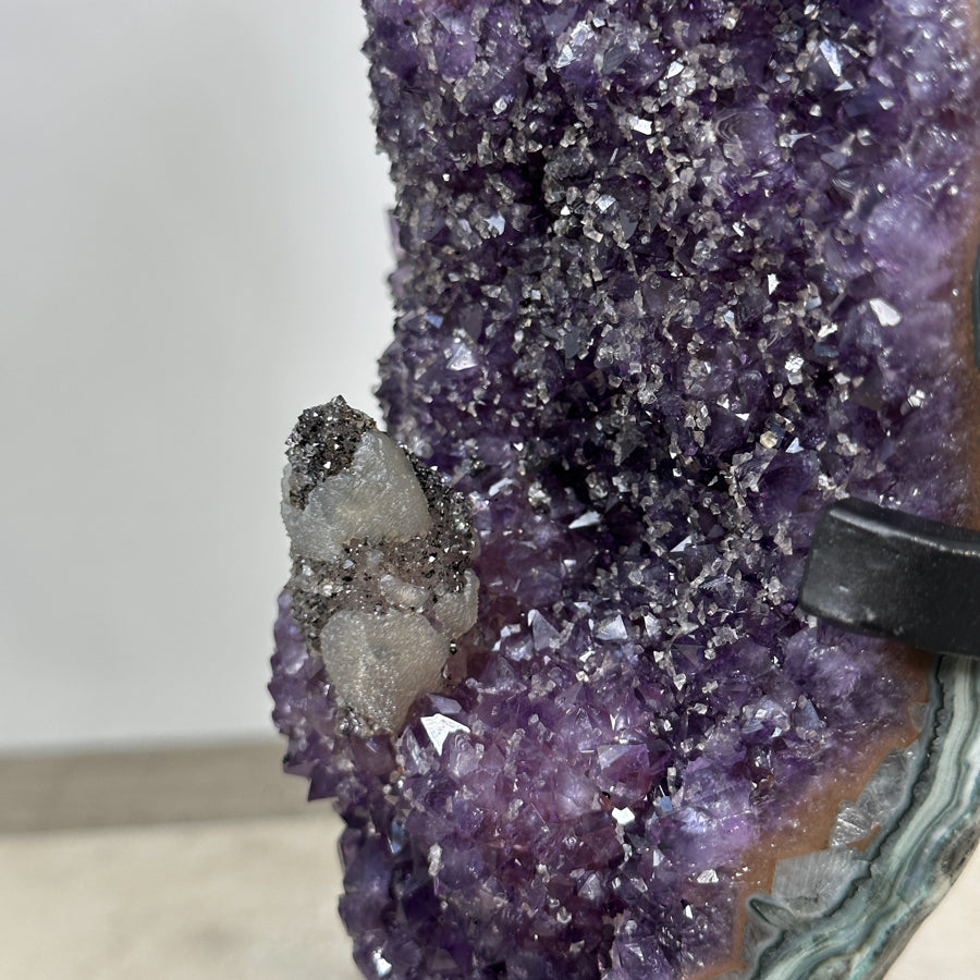Stunning Amethyst Crystal with Unique Calcite Specimen - MWS1881