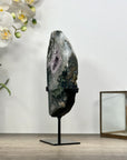 Quartz Geode Slice on Metal Stand - MWS2998