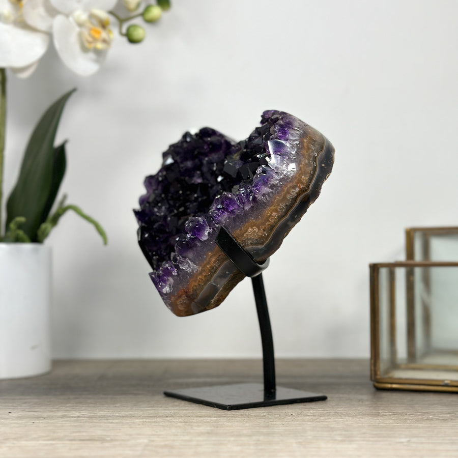 Stunning Deep Purple Amethyst Heart Carving - HST0284