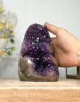 Amethyst Crystal Cluster with Orange Tone Jasper Matrix - CBP1162