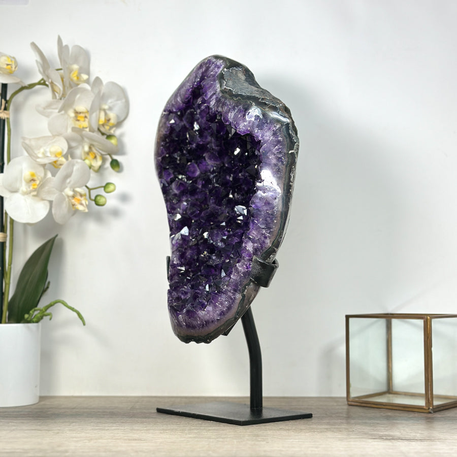 Natural Amethyst Statement Piece for Home Decor - MWS2602