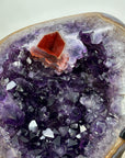 Natural Amethyst Geode with PseudoCalcite Formation - MWS2972