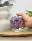 Amethyst Sphere Geode with Large Crystal Formation - SPH0157