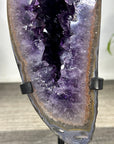 Natural Amethyst Geode with Metal Stand - MWS3321
