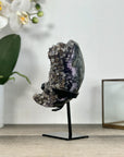 Amethyst Geode with Calcite Formation on Stand – Unique Natural Display Piece - MWS2896
