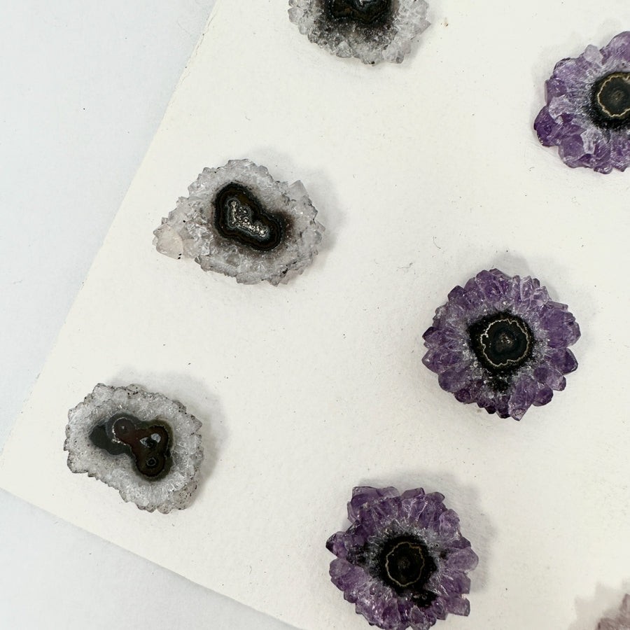 Wholesale Stalactite Slices for Jewelry Making - Bulk Flat Set - STS0051