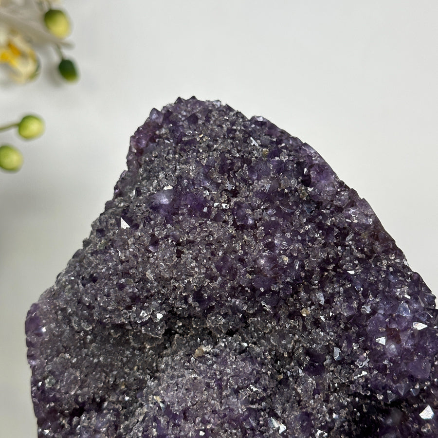 Stunning Amethyst Crystal with Unique Calcite Specimen - MWS1881