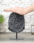 Stunning Grey Tone Quartz Geode Full of Stalactite Formations - MWS0406