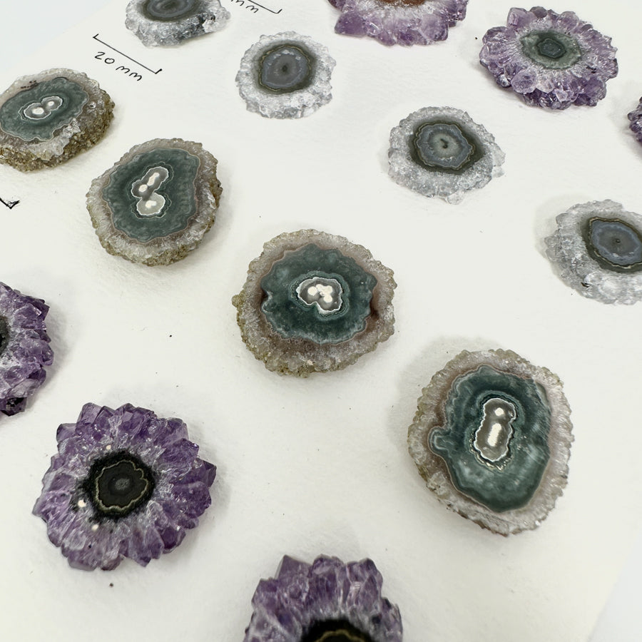 Wholesale Stalactite Slices for Jewelry Making - Bulk Flat Set - STS0010